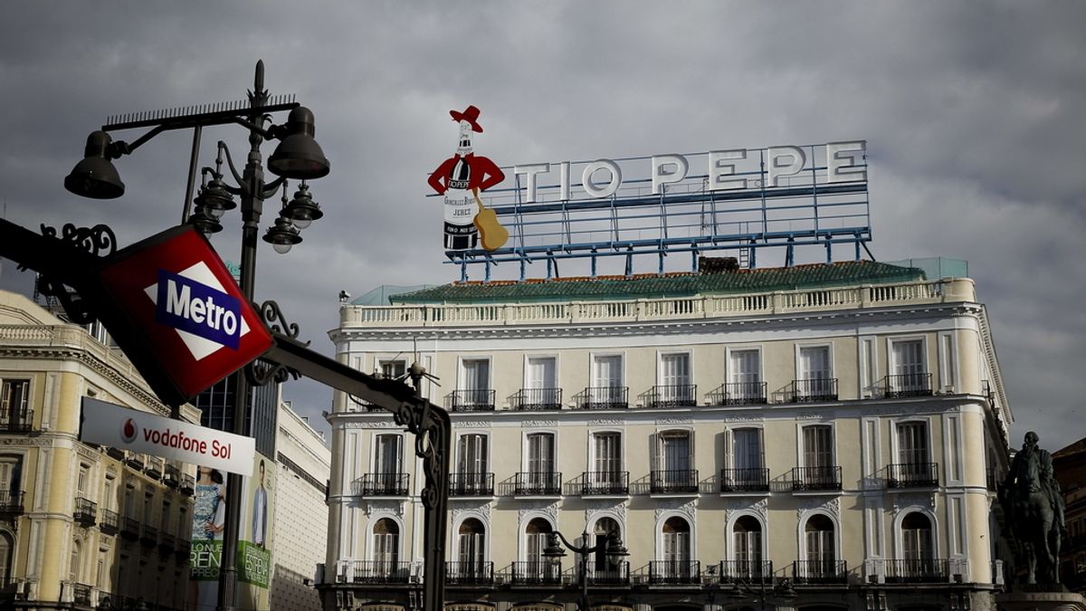 El cartel de Tío Pepe vuelve a la Puerta del Sol