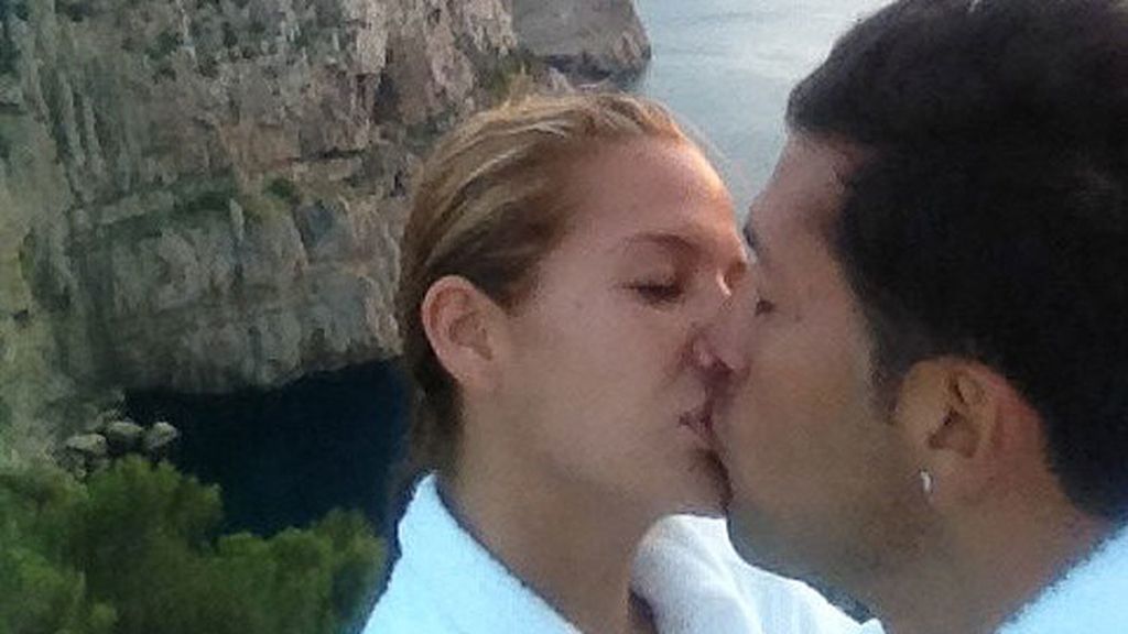 La instantánea más romántica de la pareja