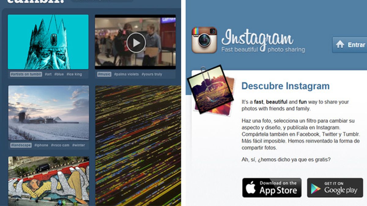 Instagram y Tumblr, las redes más populares