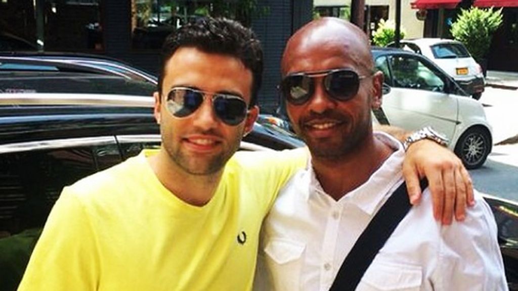 Senna con Giuseppe Rossi en New York