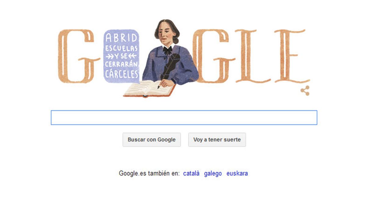 Google hace un doodle con Concepción Arenal