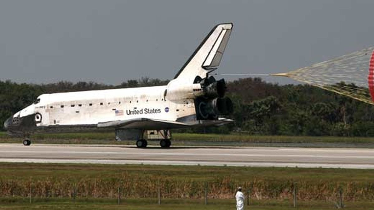 El Discovery aterriza en Florida. Foto: EFE