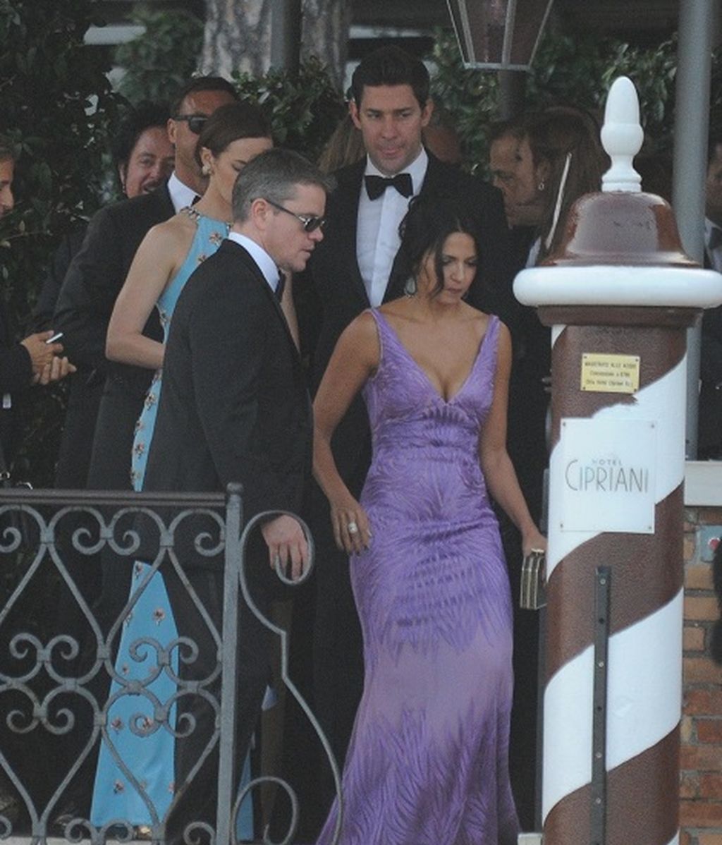 Matt Damon y Luciana Barroso