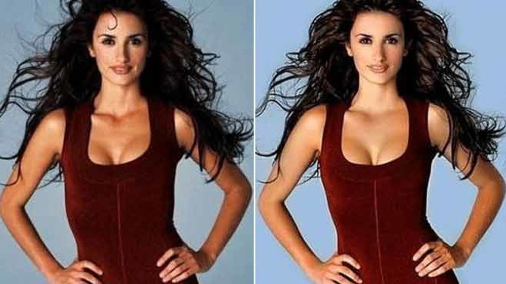 Penélope Cruz, antes y después del Photoshop