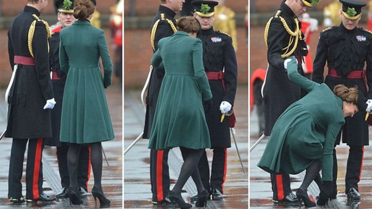 Kate Middleton casi pierde un zapato
