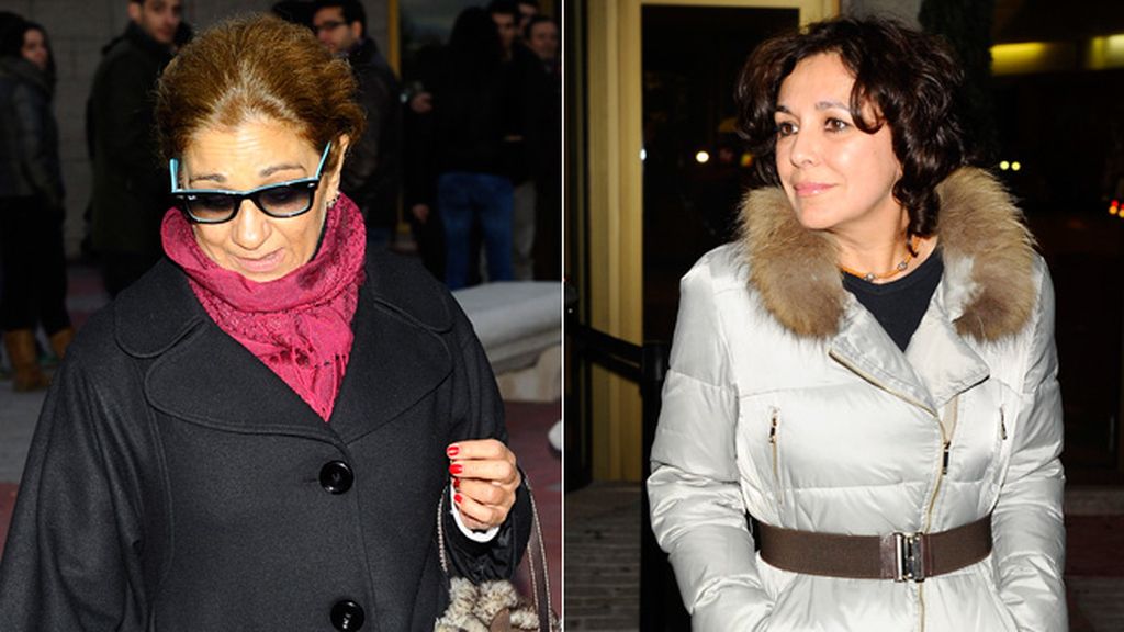 Lolita e Isabel Gemio acudieron a última hora a la capilla ardiente