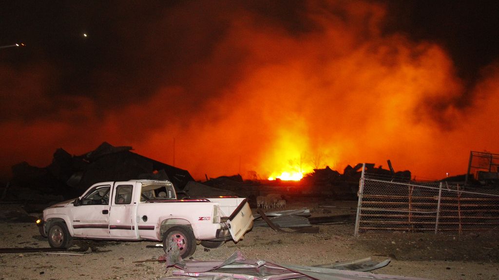 Explosión de una fábrica de fertilizantes en Texas