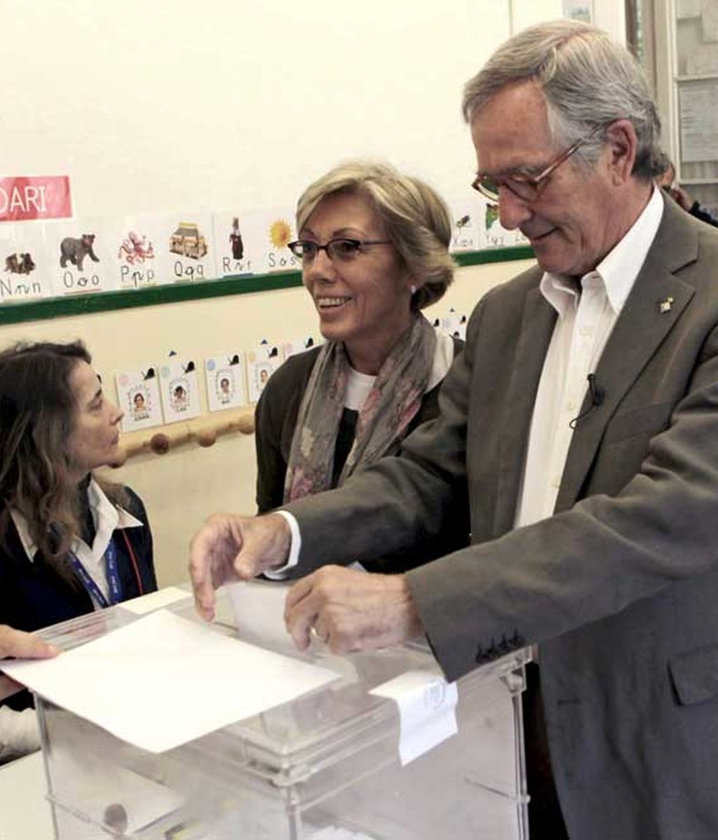 Xavier Trías con su esposa