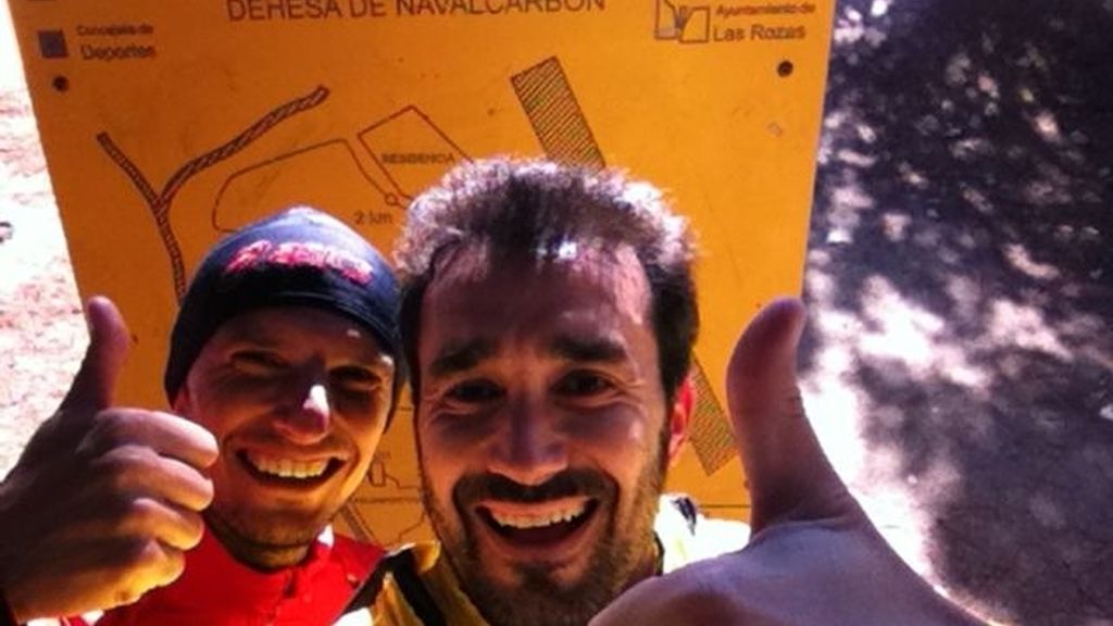 Juanma y Pablo, antes de un entrenamiento Juanma y Pablo, antes de un entrenamiento