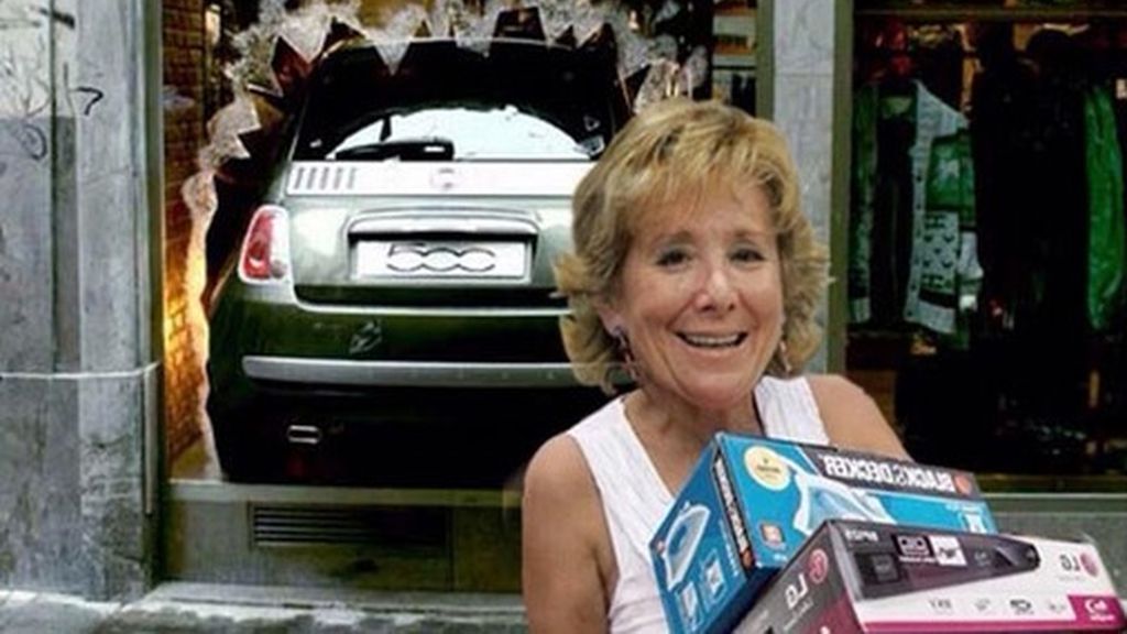 El Photoshop se ceba con el incidente de Esperanza Aguirre