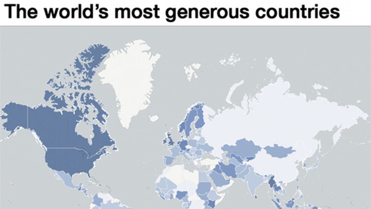 ¿Cuál es el país más generoso?