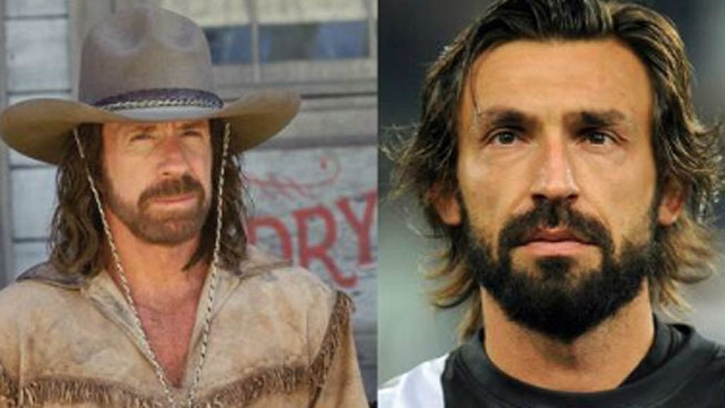 Pirlo y Chuck Norris