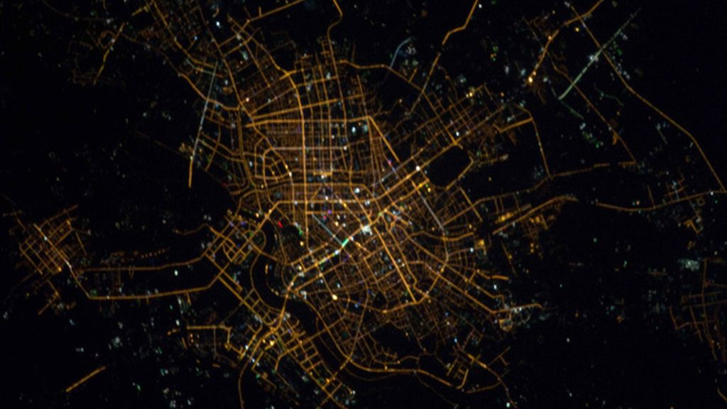 Ciudades brillantes desde el espacio