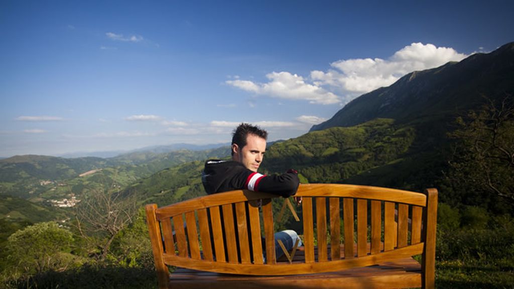 La Sierra del Aramo es la vista favorita del ciclista asturiano Samuel Sánchez