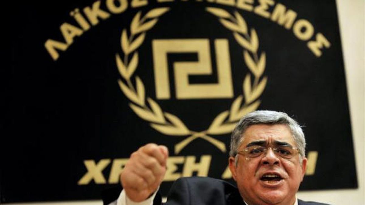 El líder del partido de extrema derecha griego Amanecer Dorado, Nikos Michaloliakos