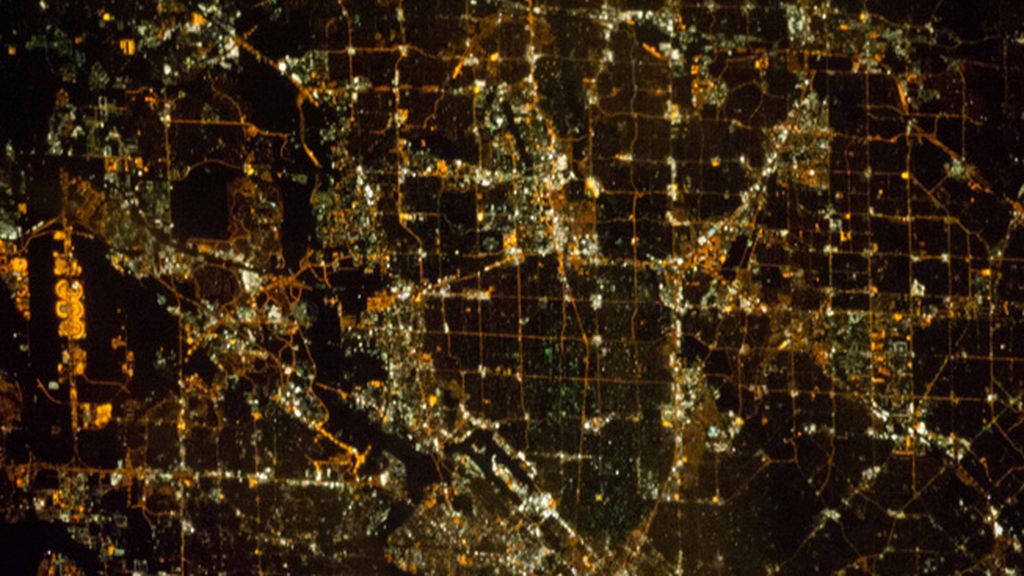 Ciudades brillantes desde el espacio