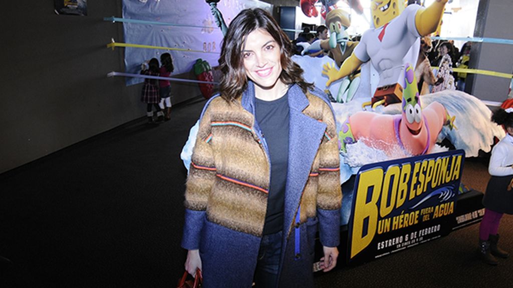 Jimena Mazzuco poniendo la nota de estilo en esta mañana dedicada al cine