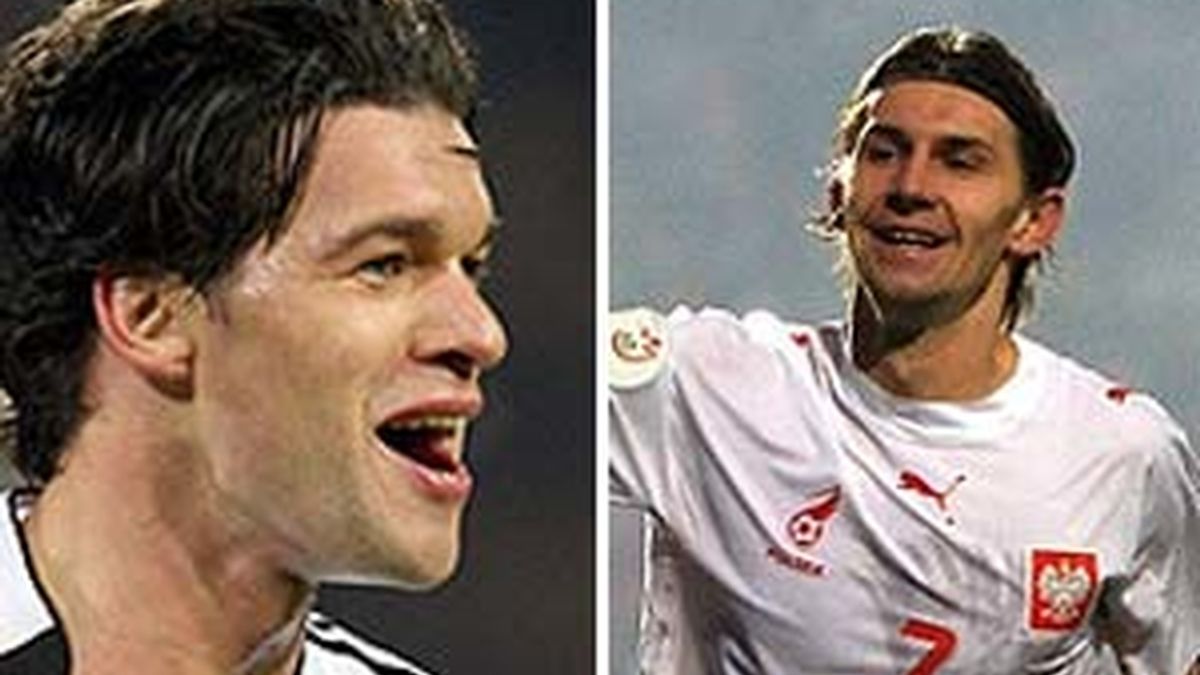 Ballack (Alemania) y Smolarek (Polonia) se ven las caras este domingo Ballack (Alemania) y Smolarek (Polonia) se ven las caras este domingo