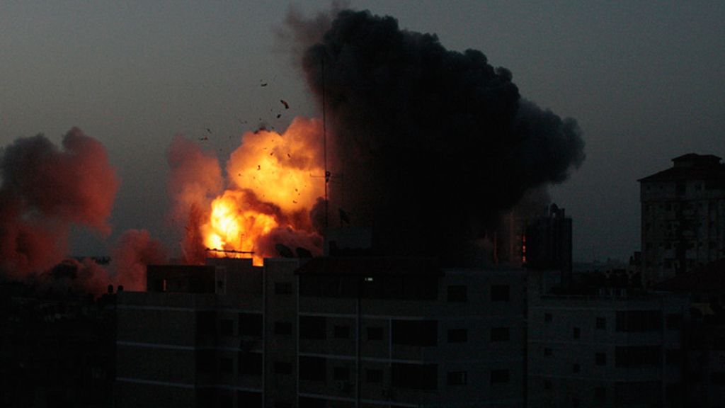Imágenes del norte de la franja de Gaza tras los bombardeos israelí