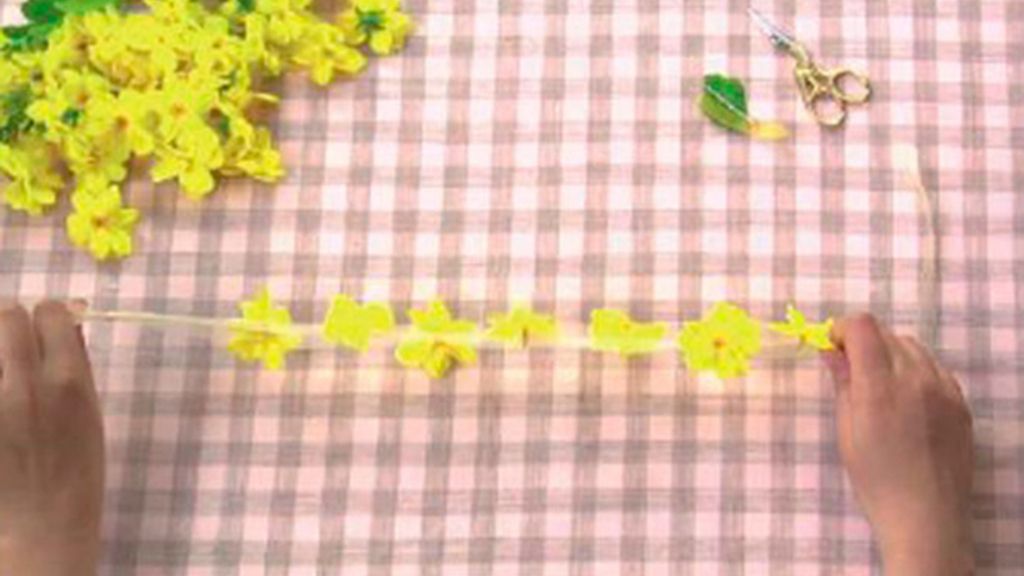 Tricotosas 34: Corona de flores