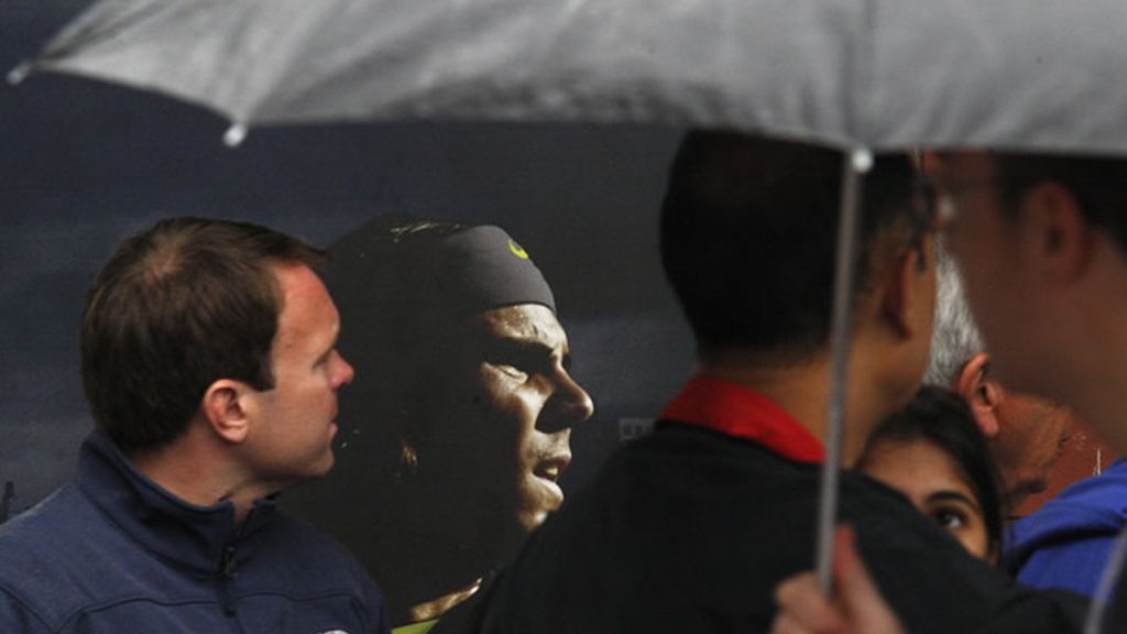 La lluvia aplaza la final frente a Djokovic La lluvia aplaza la final frente a Djokovic