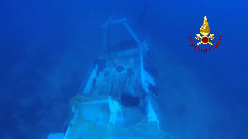 El barco hundido en Lampedusa