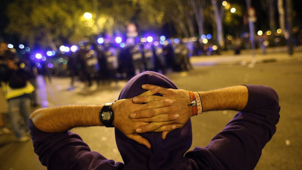 Cargas policiales en los alrededores del Congreso