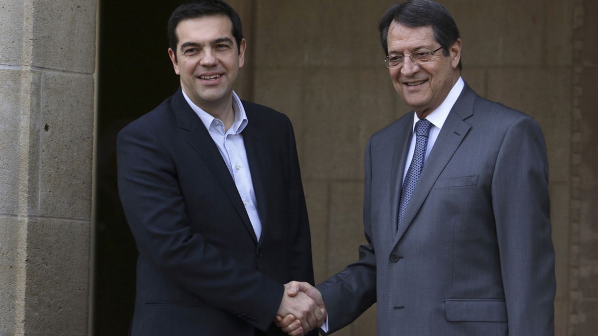 Alexis Tsipras con Nicos Anastasiades