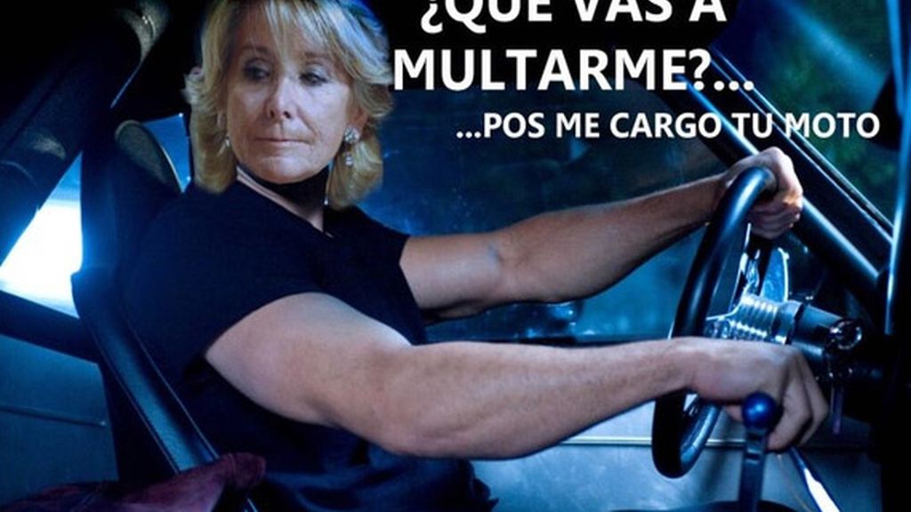 Photoshop se ceba con el incidente de Esperanza Aguirre