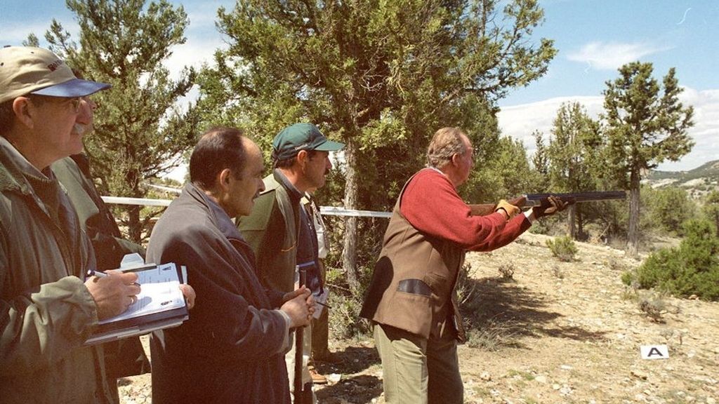 El Rey cazando en Soria en 2001