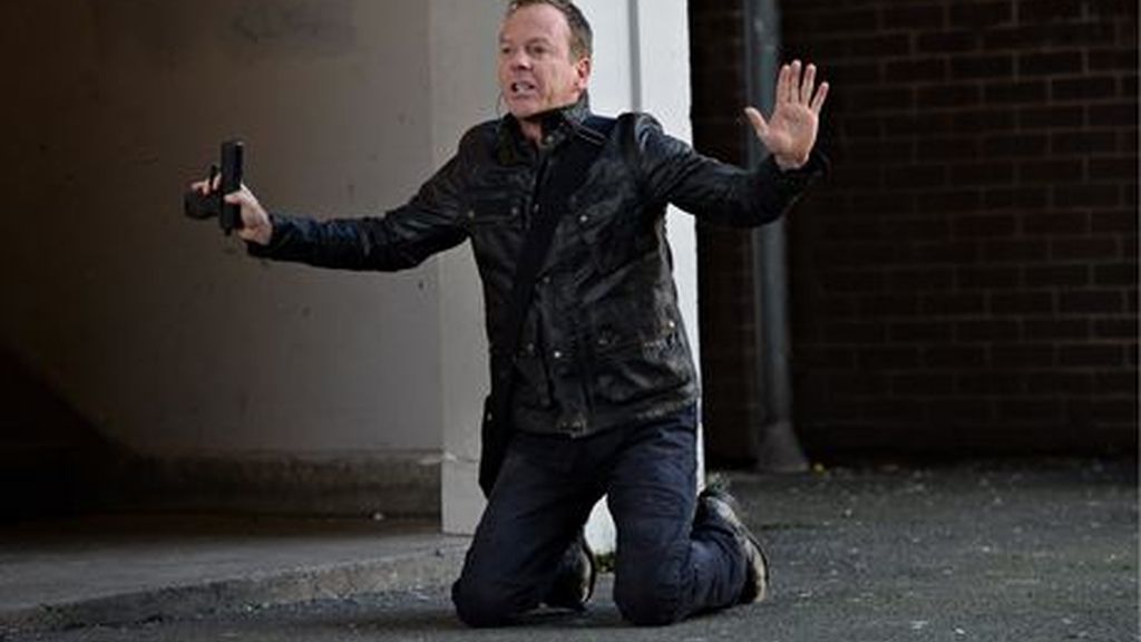 Kiefer Sutherland se fracturó la pierna en el rodaje de '24'
