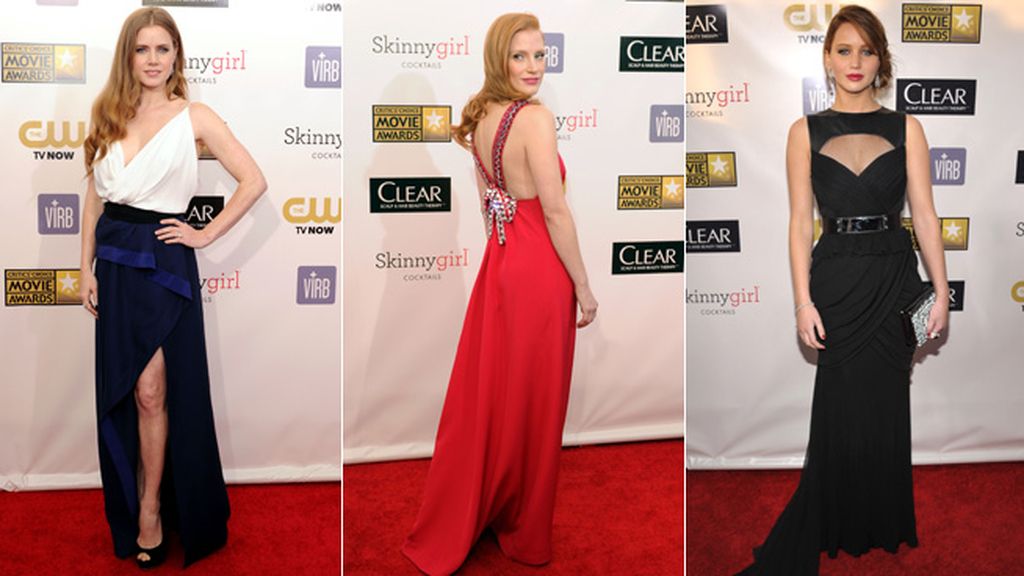 Las nominadas apuestan por los vestidos largos