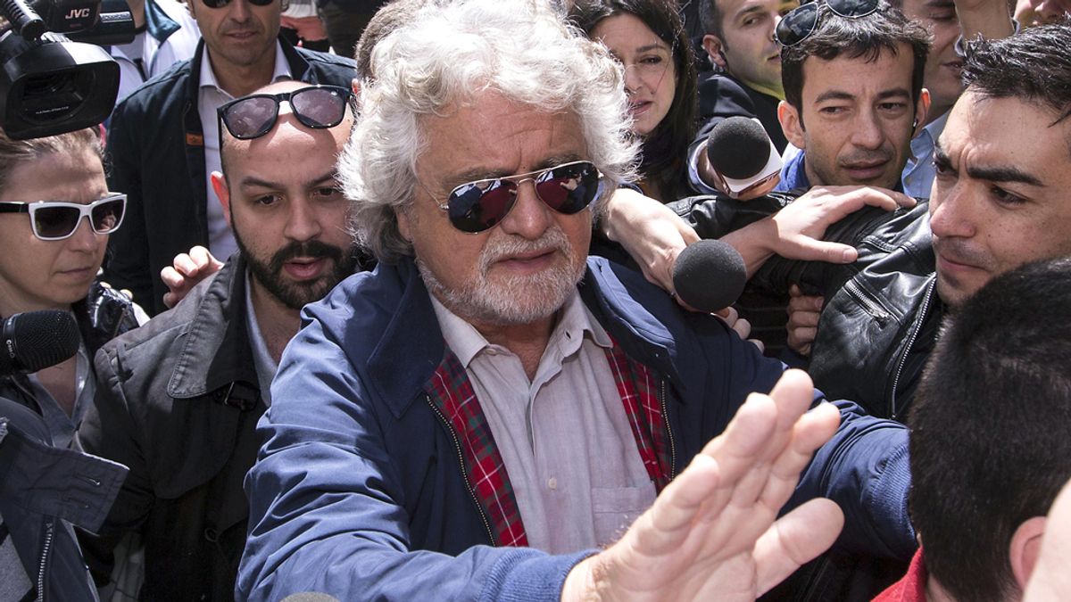 El comediante Beppe Grillo
