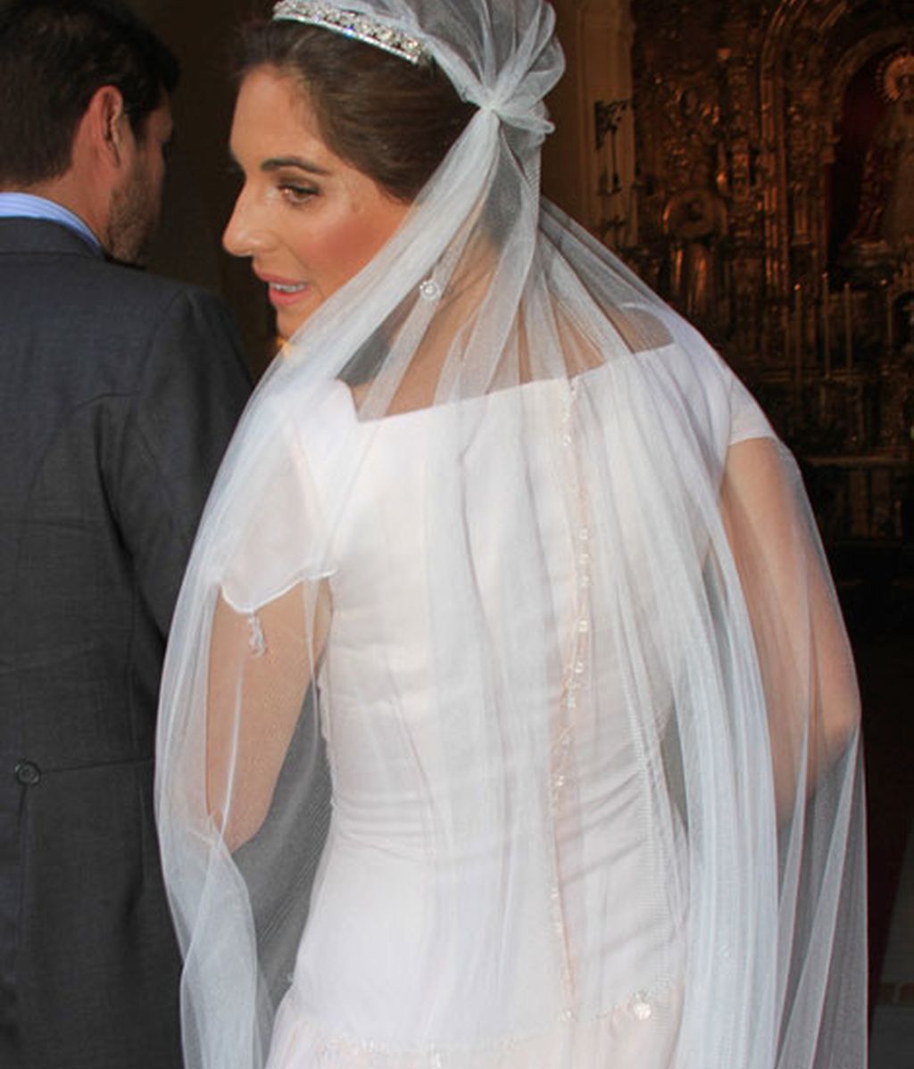 Así ha sido el vestido de Lourdes Montes en su segunda boda con Fran Rivera