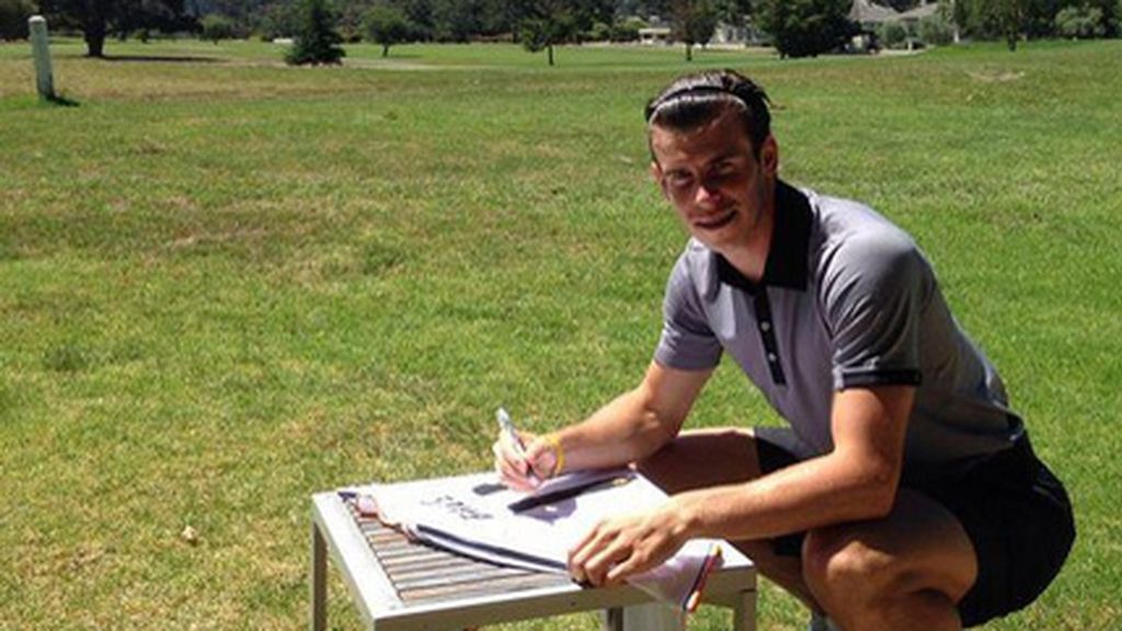 Gareth Bale, disfutando de la naturaleza