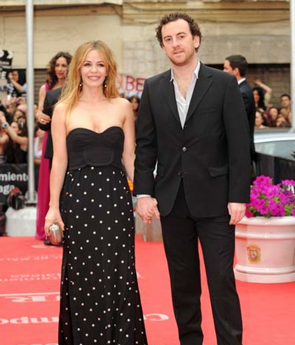 María Adánez y su marido