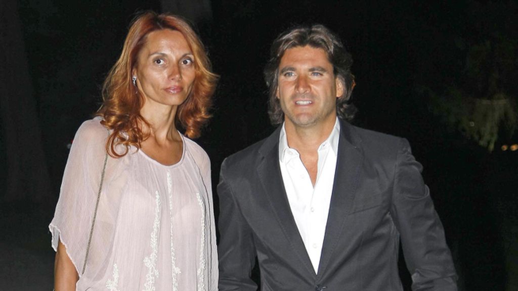 Toño Sanchís y su mujer Lorena Romero