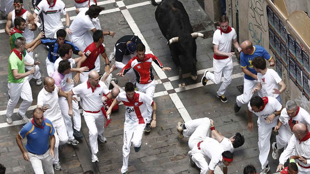Dramático encierro en la fiesta de San Fermín