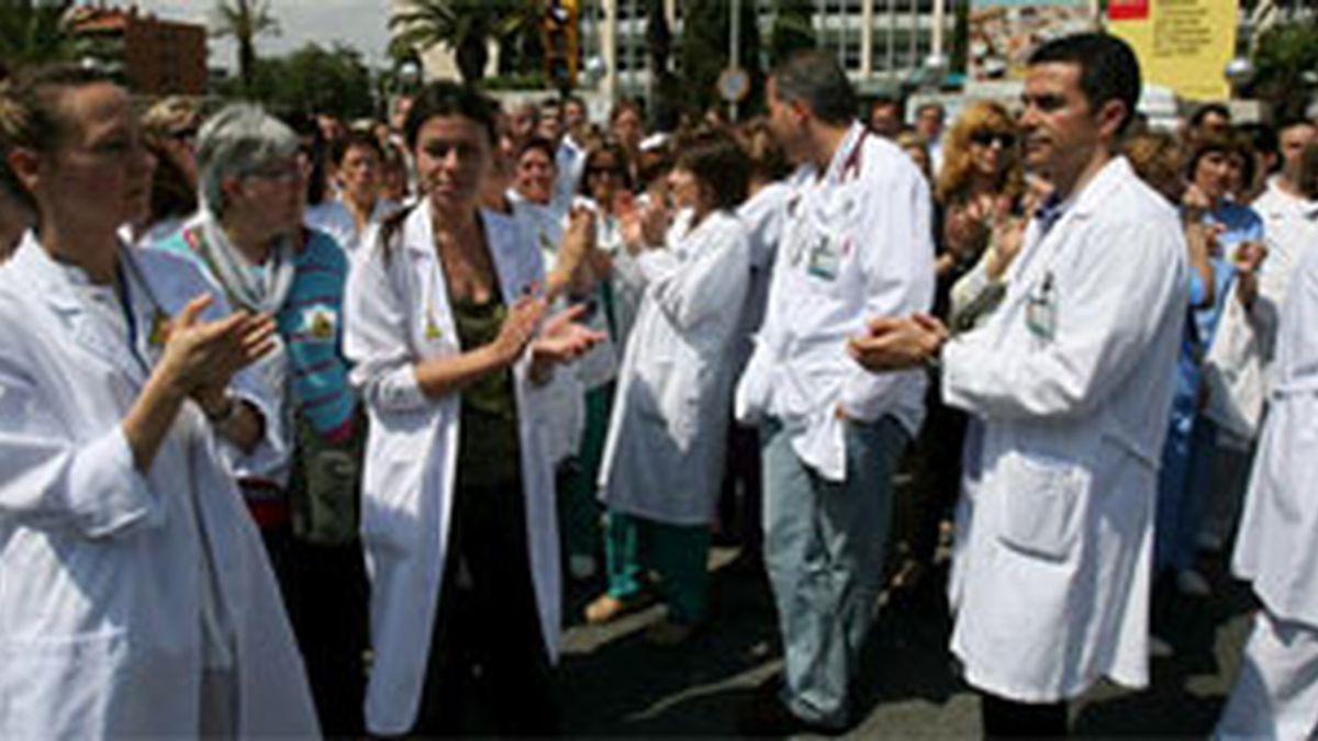 Manifestación de los trabajadores del Hospital Joan XXIII de Tarragona
