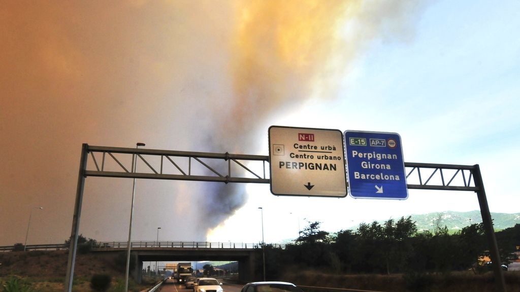 Imágenes del incendio en Girona