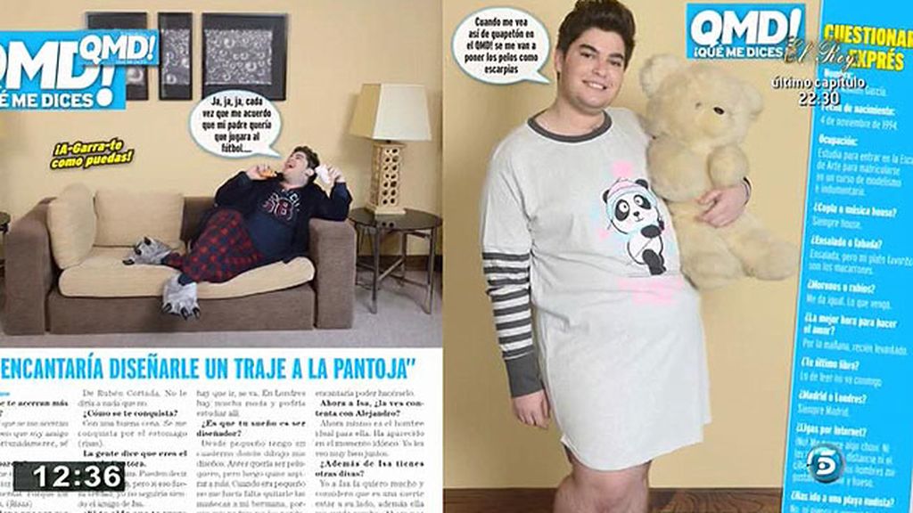 El amigo de Chabelita posa para '¡Qué me dices!'