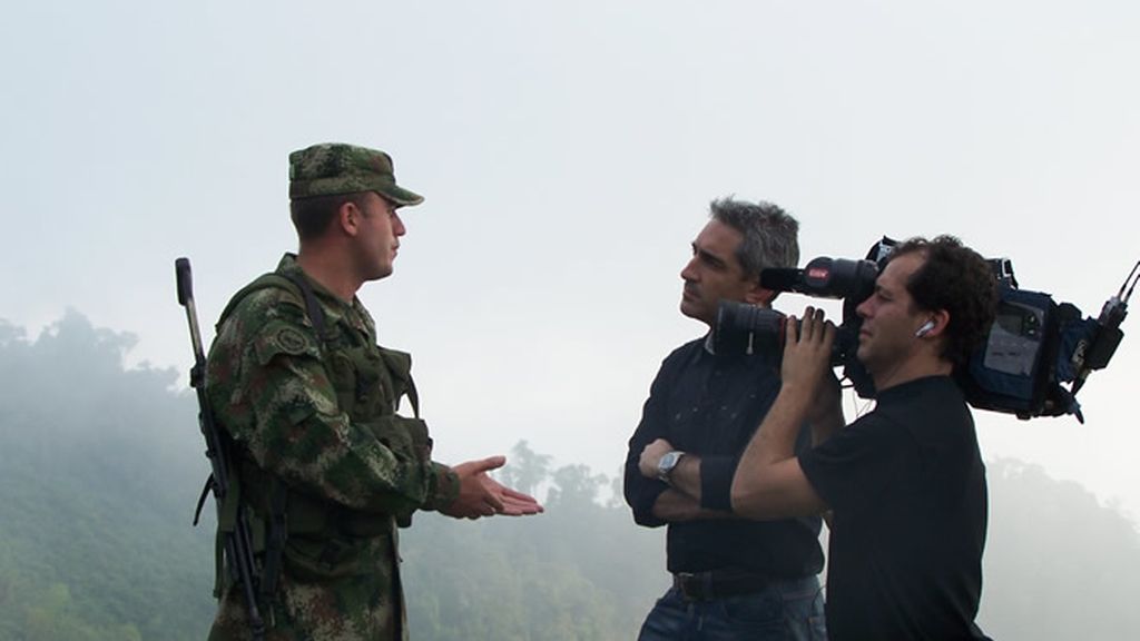 Jon Sistiaga, con la compaía de Jungla del ejército