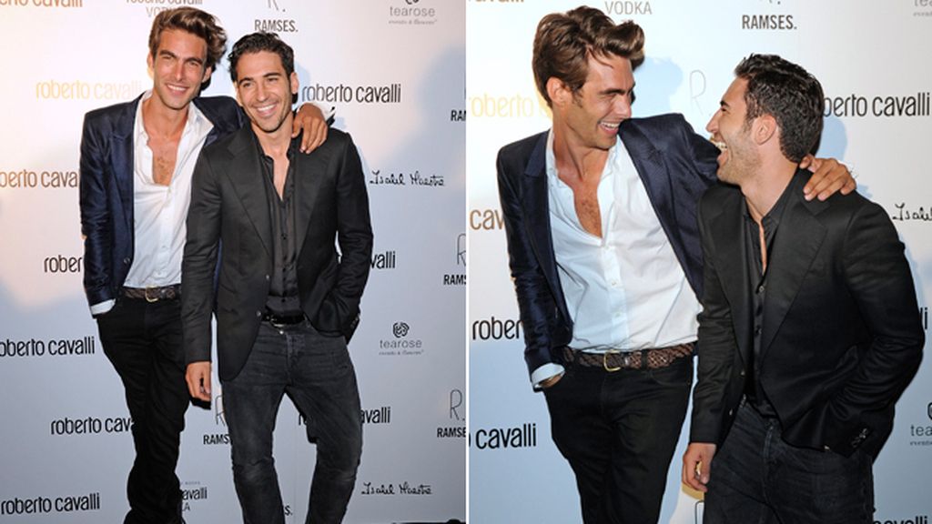 Jon Kortajarena y Miguel Ángel Silvestre, disfrutando de la noche Jon Kortajarena y Miguel Ángel Silvestre, disfrutando de la noche