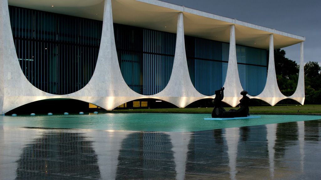 Palacio da Alvorada, residencia oficial de los presidentes brasileños