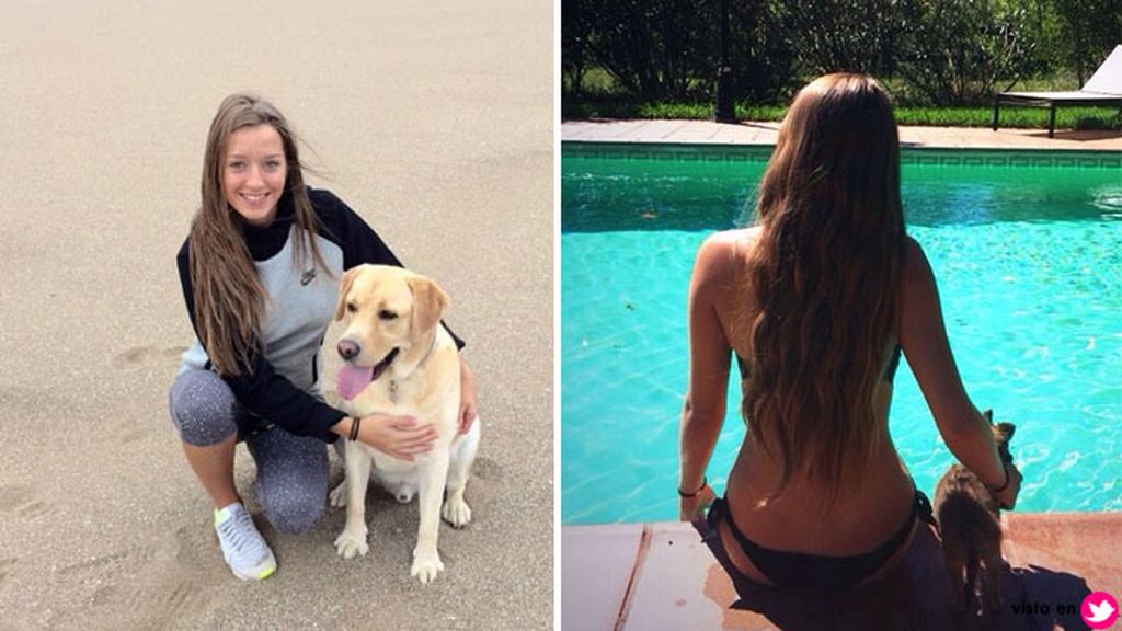 Es muy 'perruna' y suele compartir fotos junto a los dos canes de la pareja