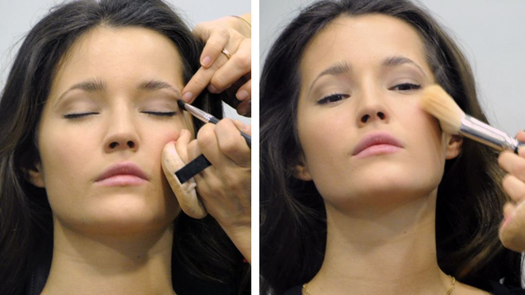 Malena escogió un maquillaje en tonos suaves