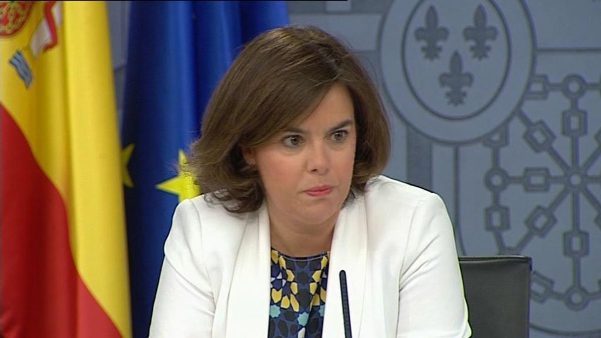 Soraya Sáenz de Santamaría, vicepresidenta del Gobierno en funciones