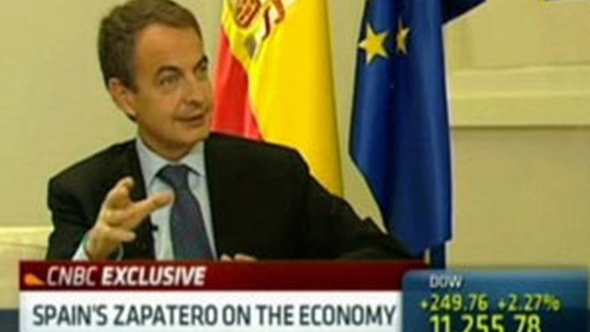 Zapatero en una entrevista a la CNBC