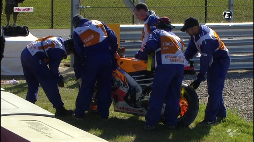 Marc Márquez sufre una caida en la FP3 de Texas