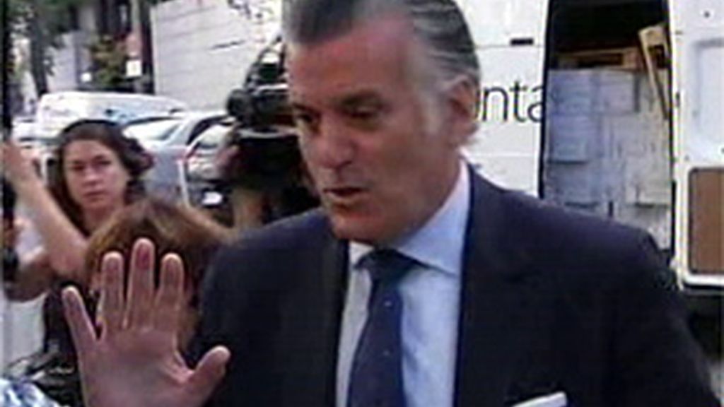 Luis Bárcenas a su llegada al Supremo